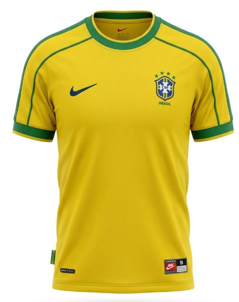 CAMISA BRASIL 1998 RETRÔ